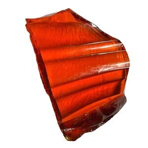Amberina Art Glass Cullet Orange Cadmium Glowing #GLSM23184